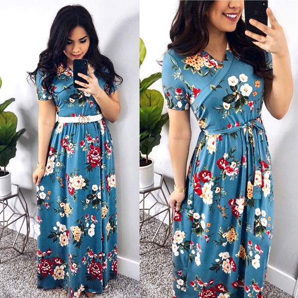 Maxi Floral Dress - Picture 1 of 5
